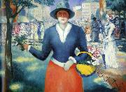 Kazimir Malevich Flowergirl oil painting artist